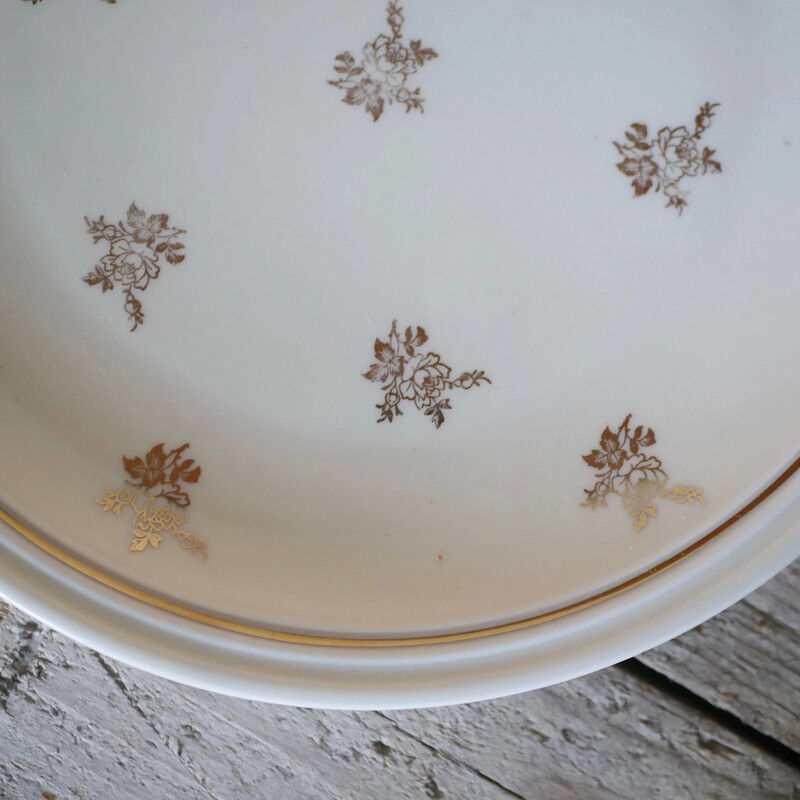 Limoges porcelain dishes gilded décor
