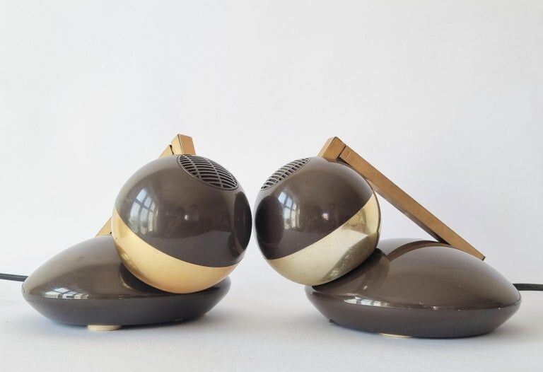 Pair of Midcentury Telescope Table Lamps Eichhoff Werke, Germany, 1970s