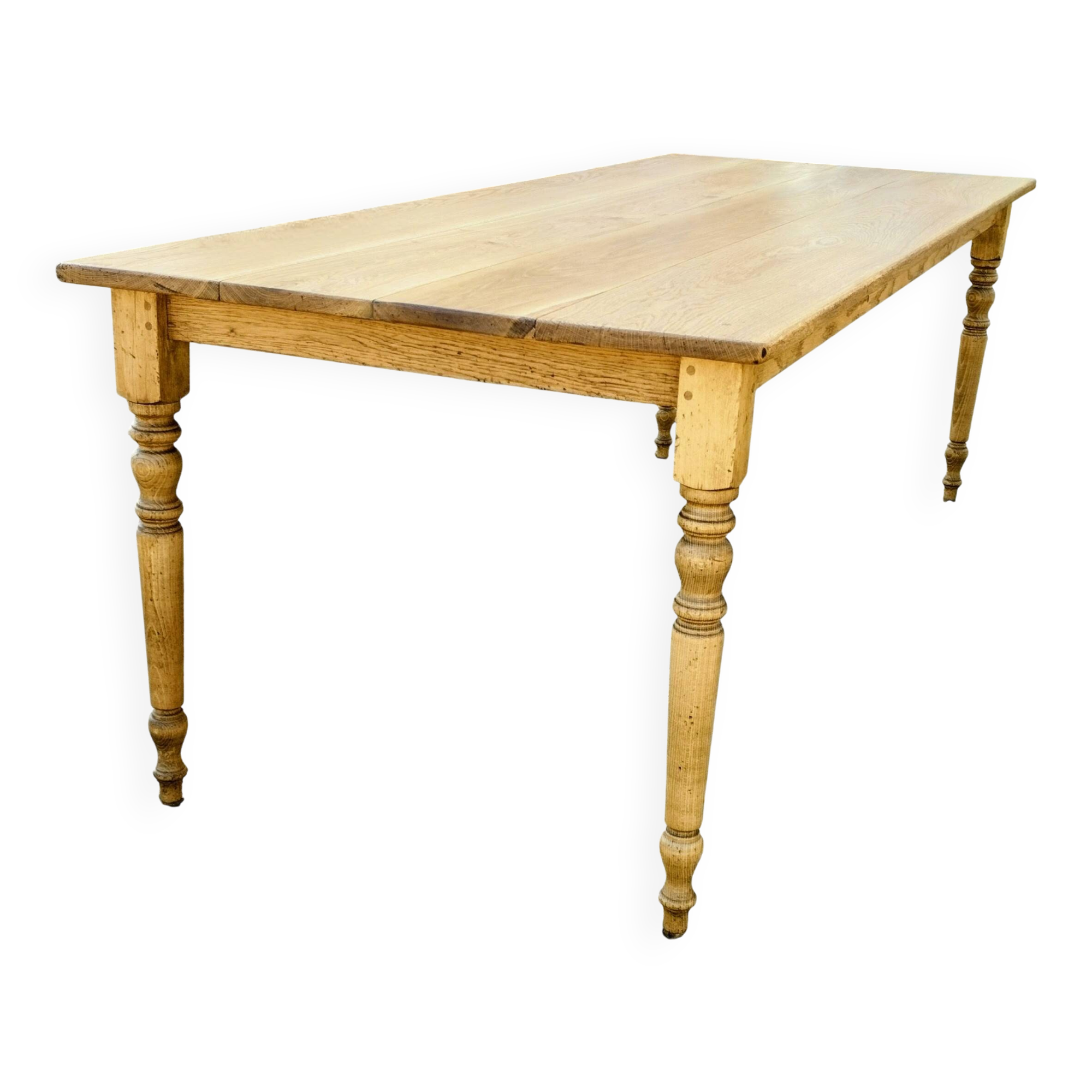 Solid oak farmhouse table