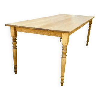 Solid oak farmhouse table