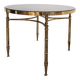Circular bronze-gilded coffee tables Hollywood Regency Maison Charles