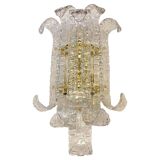 Transparent Lingue Murano Glass Wall Lamp by Simoeng