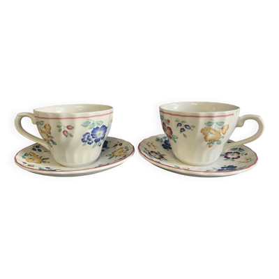 Tasse et sous tasse porcelaine anglaise du Staffordshire Churchill