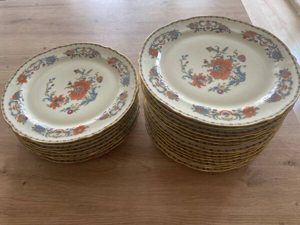 Service Raynaud décor vieux chine modèle Damon