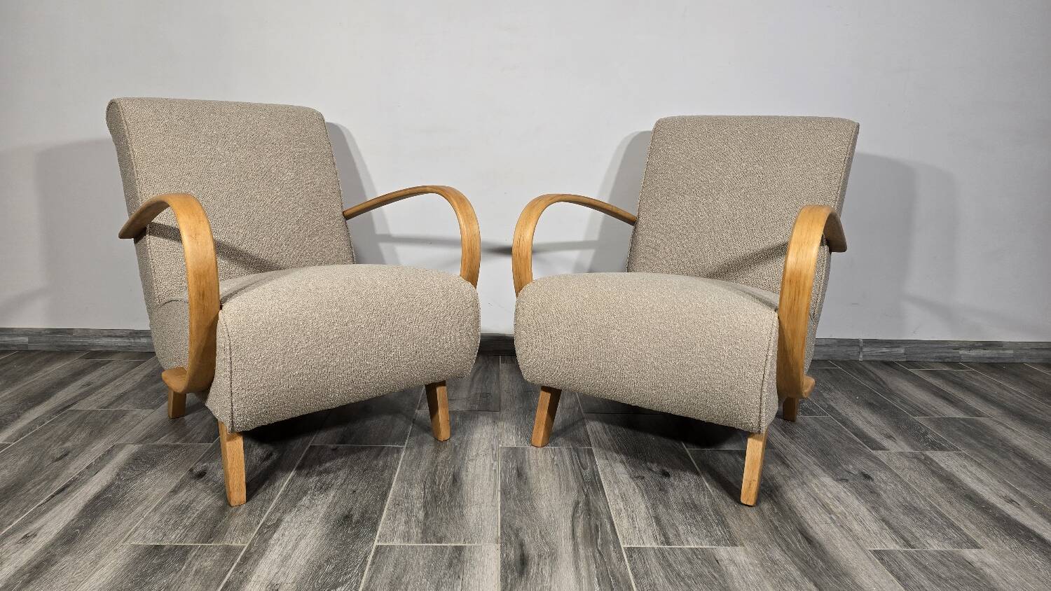 Lounge Chairs by Jindrich Halabala, 1940s, Set of 2