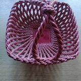 Woven ceramic basket