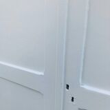 Antique white Parisian wardrobe with Majorelle blue interior