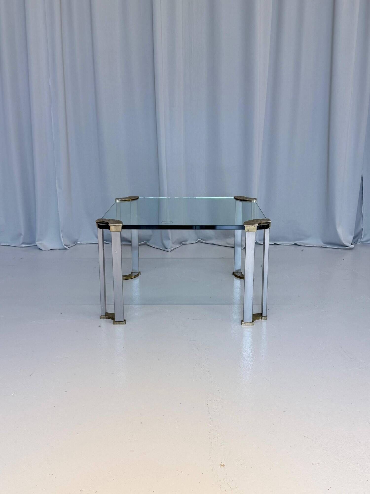 Vintage Bronze And Glass Coffee Table By Peter Ghyczy, Germany 1970’s