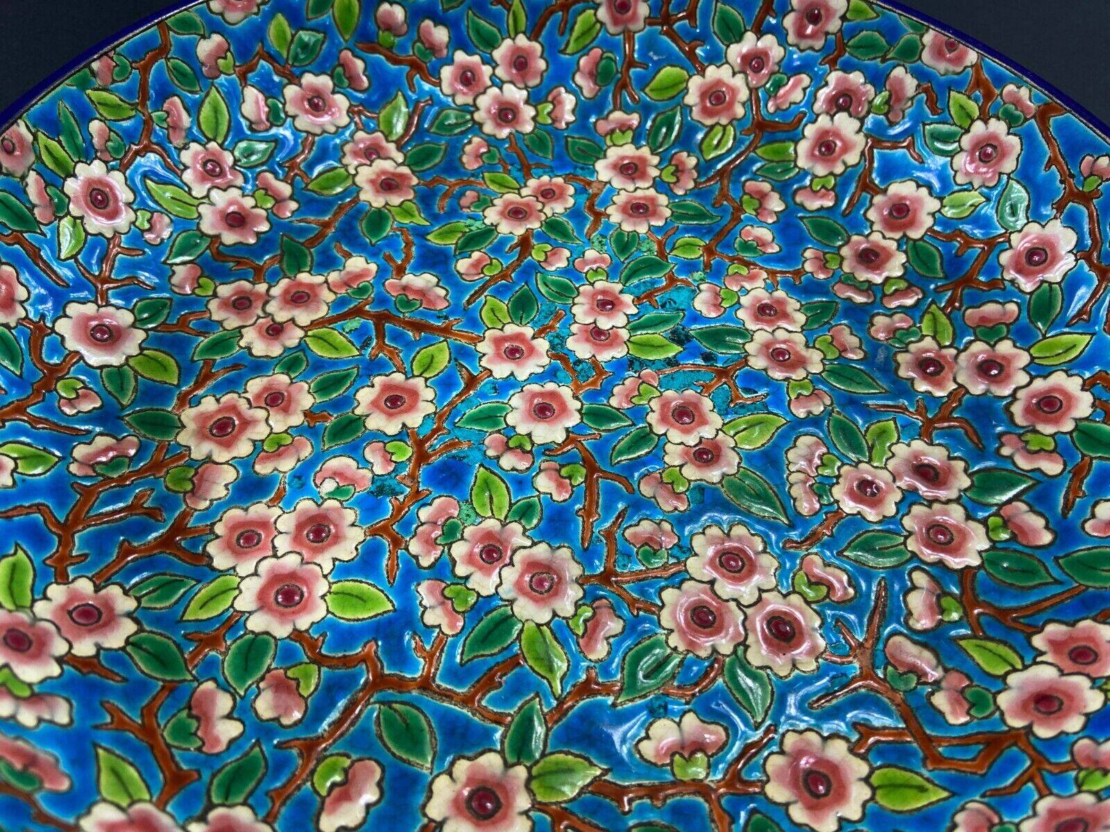 Longwy earthenware hollow salad bowl