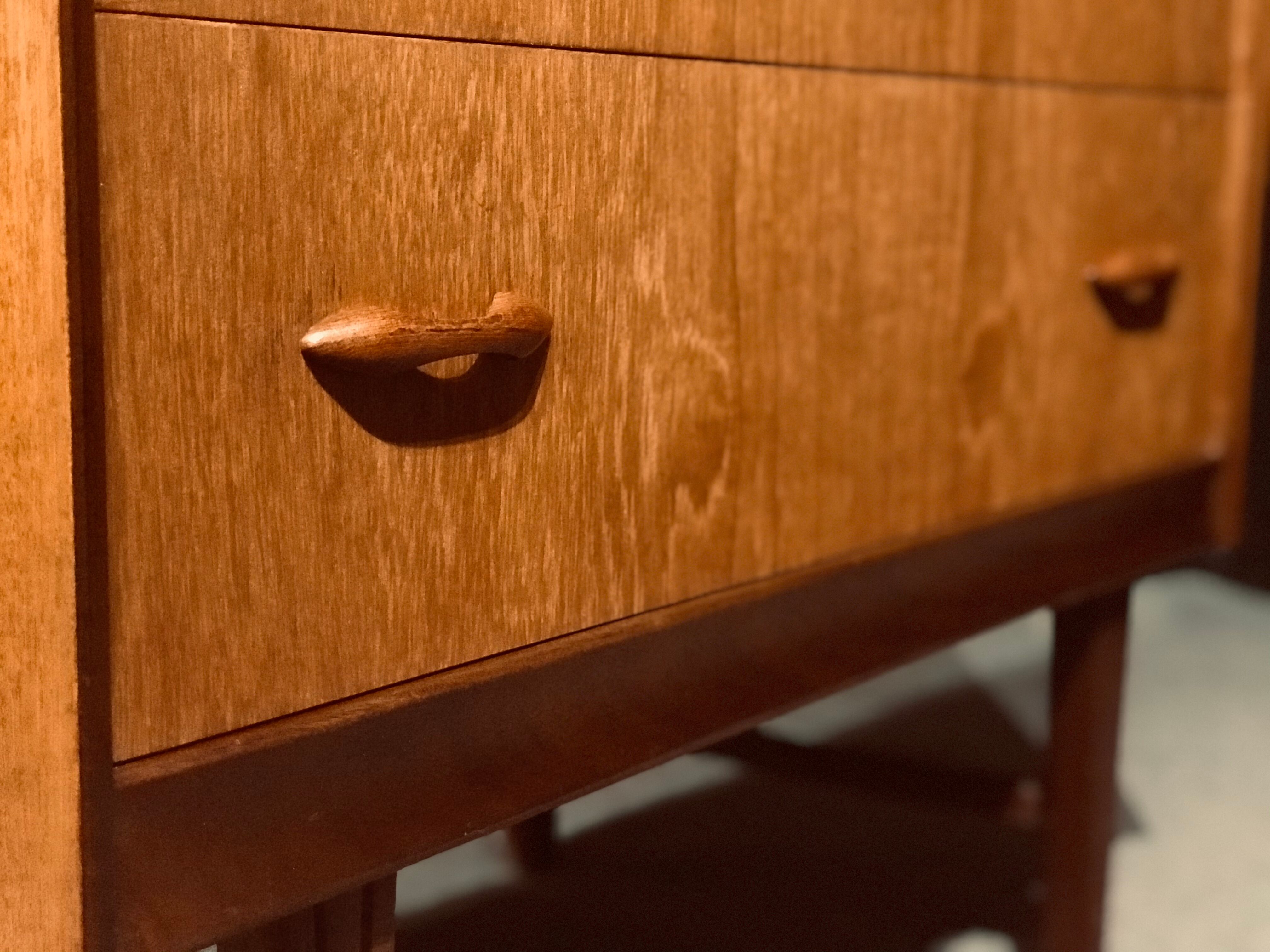 Mid-century english teak chest of drawers, 1960s