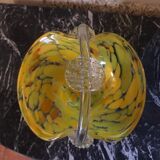 Murano glass basket vase