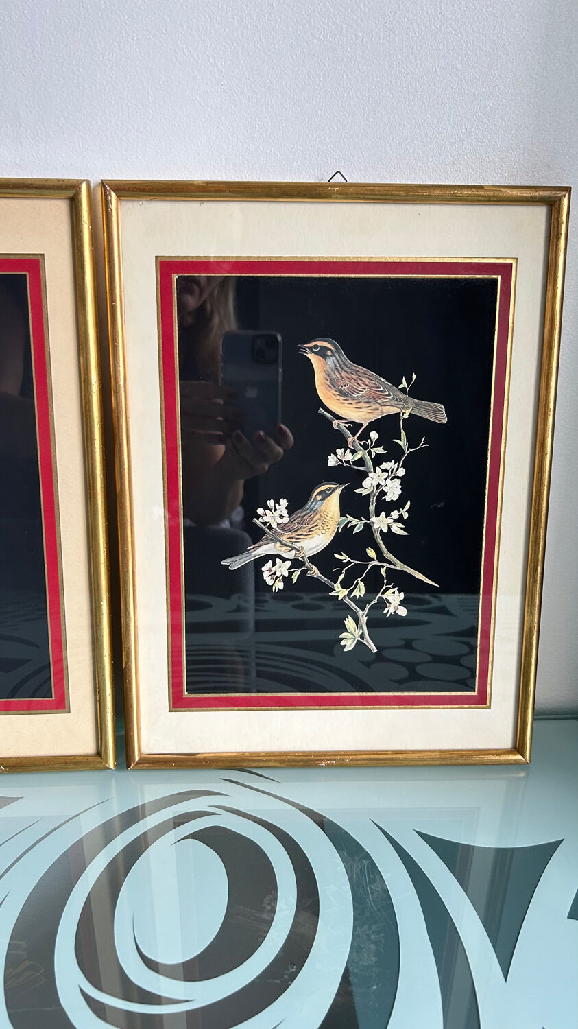Set of 2 vintage lithographs