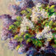 Painting Still Life with Lilacs 20th Century