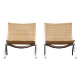 Paire de fauteuils Poul Kjaerholm pour Fritz Hansen