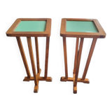 Pair of art deco side tables