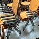 Set of 40 school chairs with armrests, 70s, Netherlands