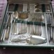 Cutlery set of 62 pieces in silver metal