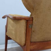 1950s Camea Italian reclining armchairs dralon velvet, set of 2