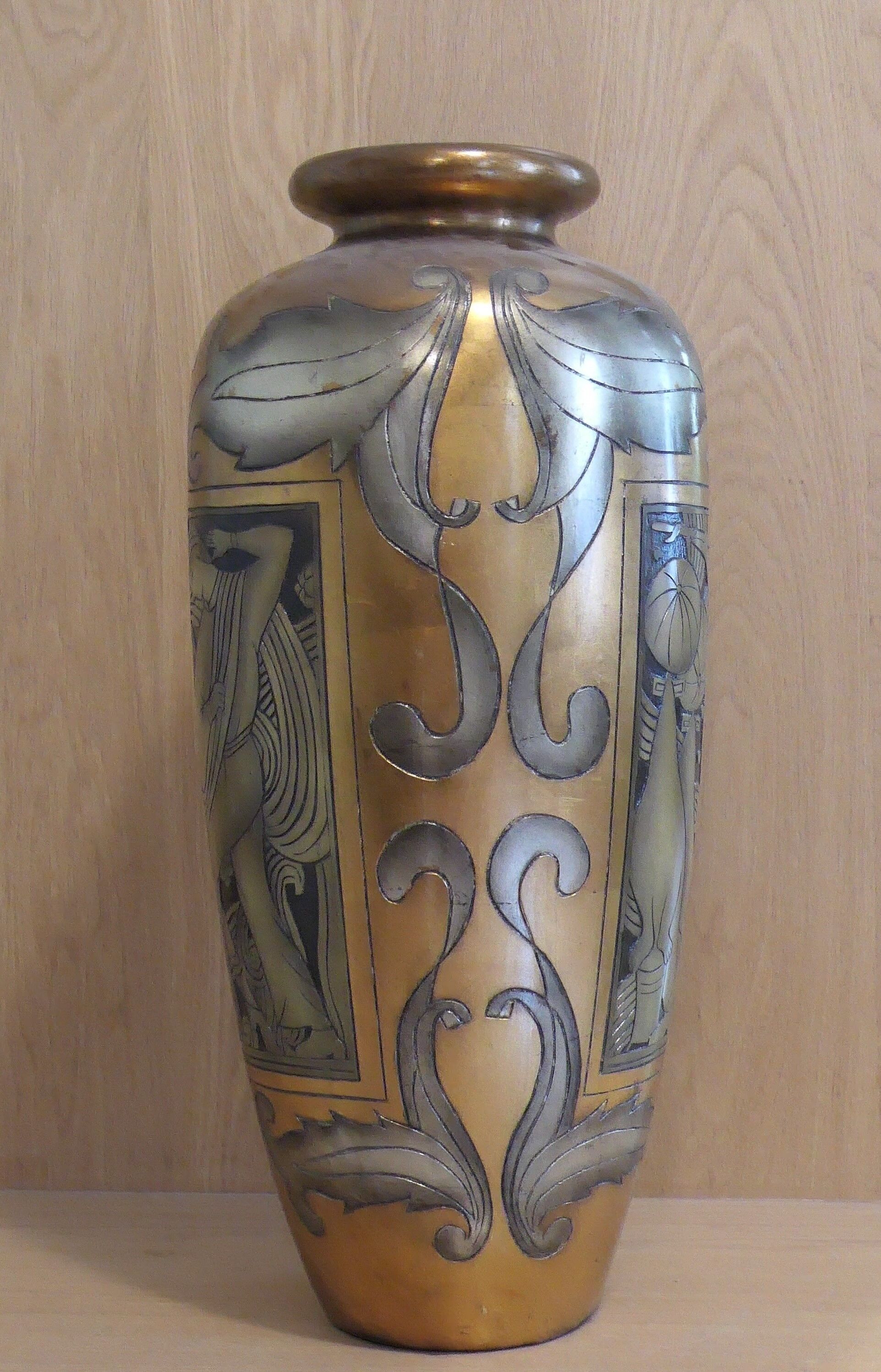 Ovoid vase in art nouveau style
