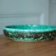 Ceramic dish Elchinger and sons, large round green dish, vintage catch-all, table art, interior decoration
