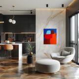 Acrylic on canvas "come closer" original by Bodasca 55x45cm