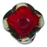 Grand cendrier / ashtray en verre de Murano Sommerso