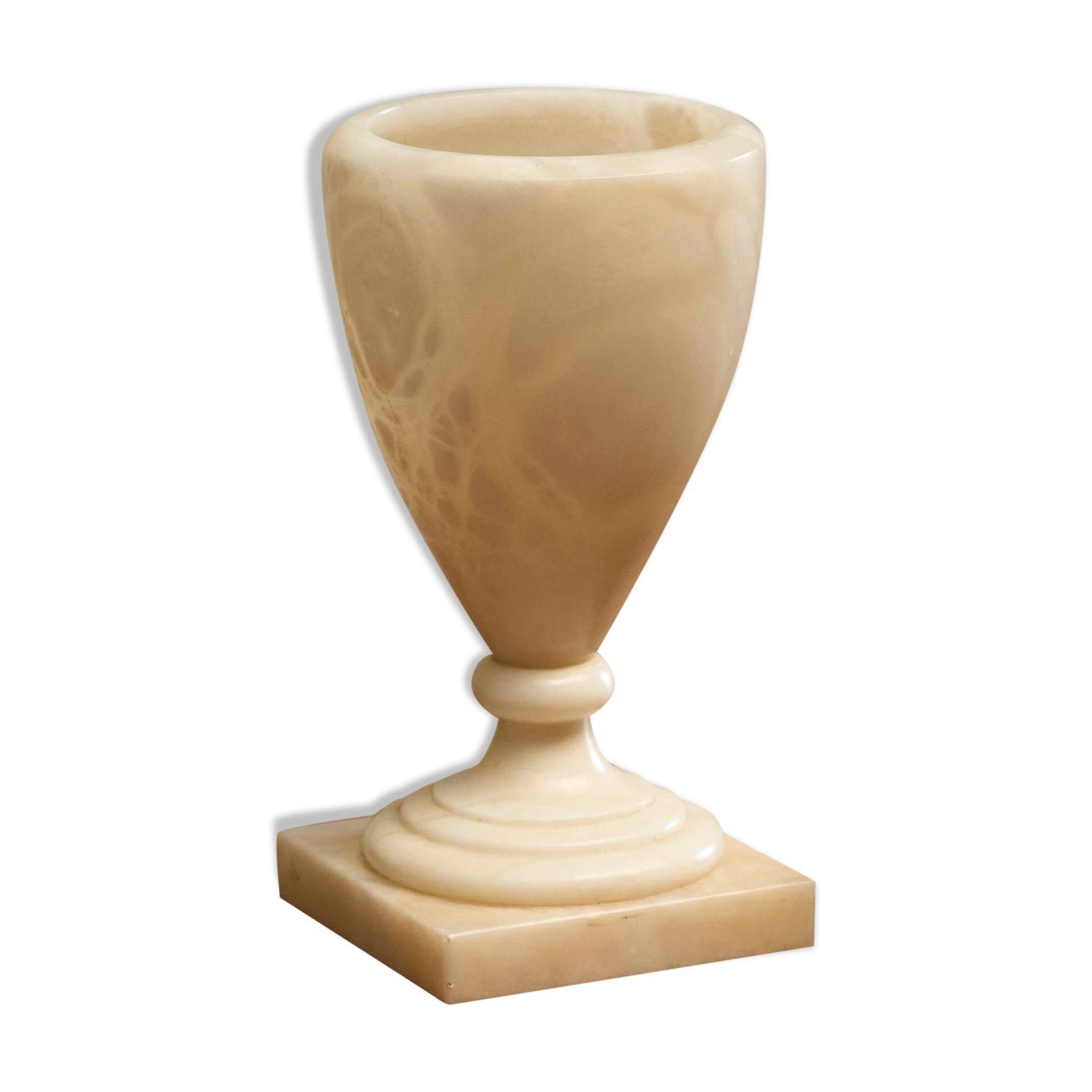 Mid Century table lamp in alabaster 1970