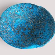Turquoise ceramic fruit bowl by Charles Cart Vallauris, circa the 1960s.