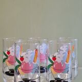 Set of 5 80s glasses