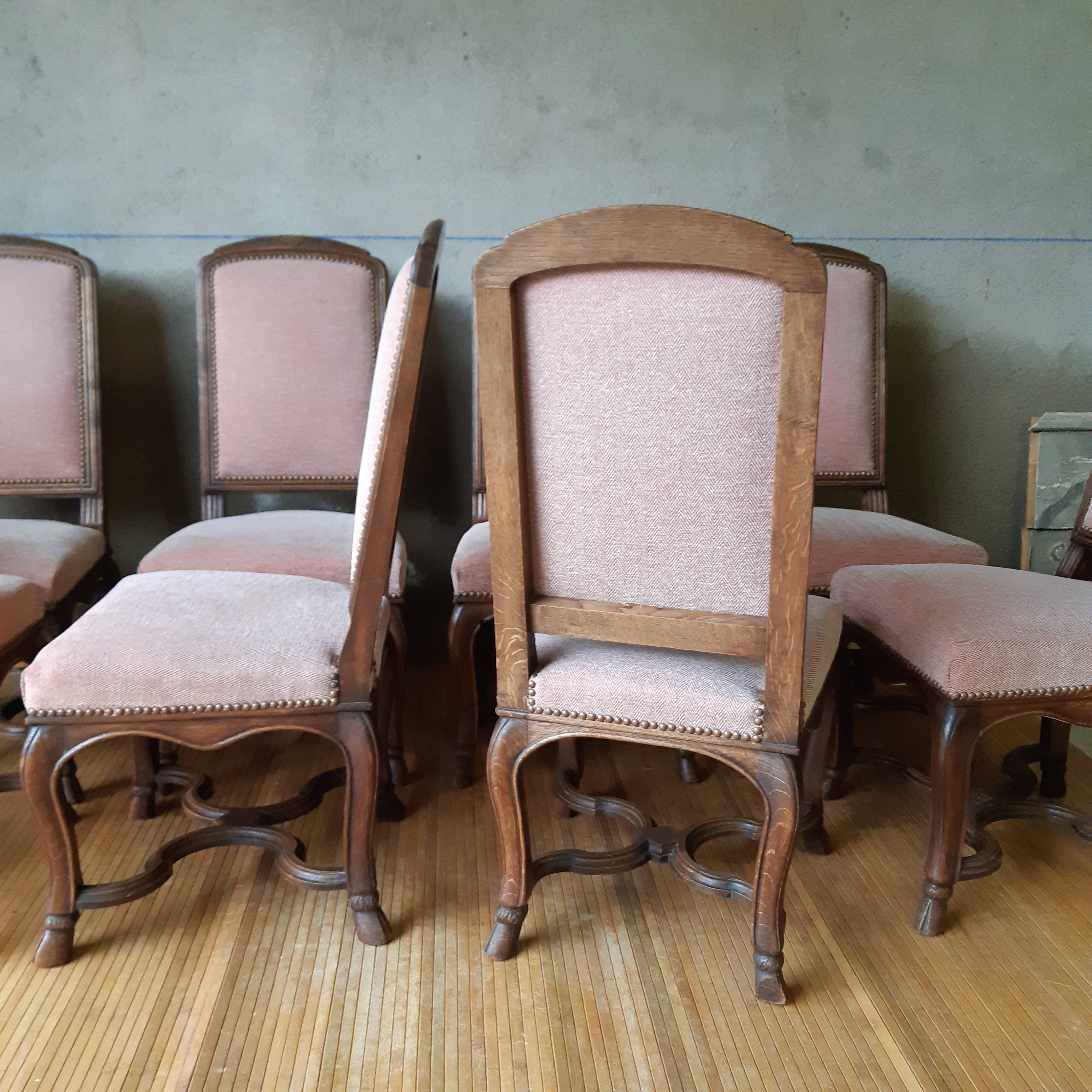 8 Louis XV style chairs