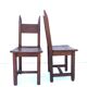 Lot 2 chaise en bois