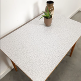 Vintage wooden dining table with formica top