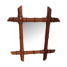 Bamboo mirror made of wood 36x42cm