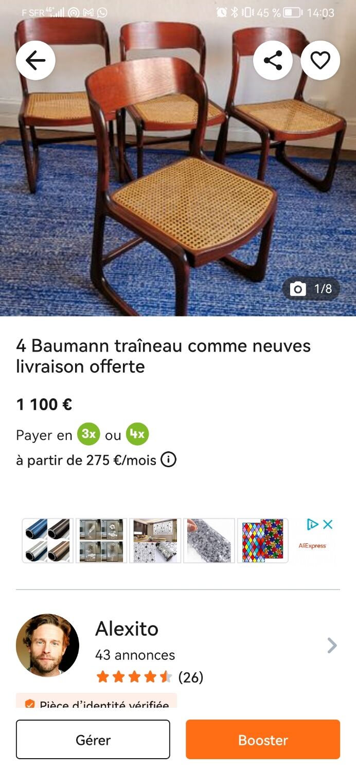 Series 4 Baumann sled like new