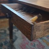 Large solid oak farmhouse table with two drawers 260 cm x 100 cm