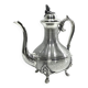 Silver metal teapot