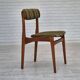 1960s, set of 4 Danish dinning chairs, solid teak wood, original condition.