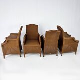 Set of 4 Wicker Armchair by Vincent Sheppard, 1990s
