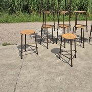 Vintage 56 cm tripod school stool 1970s 1980s (more on stock)