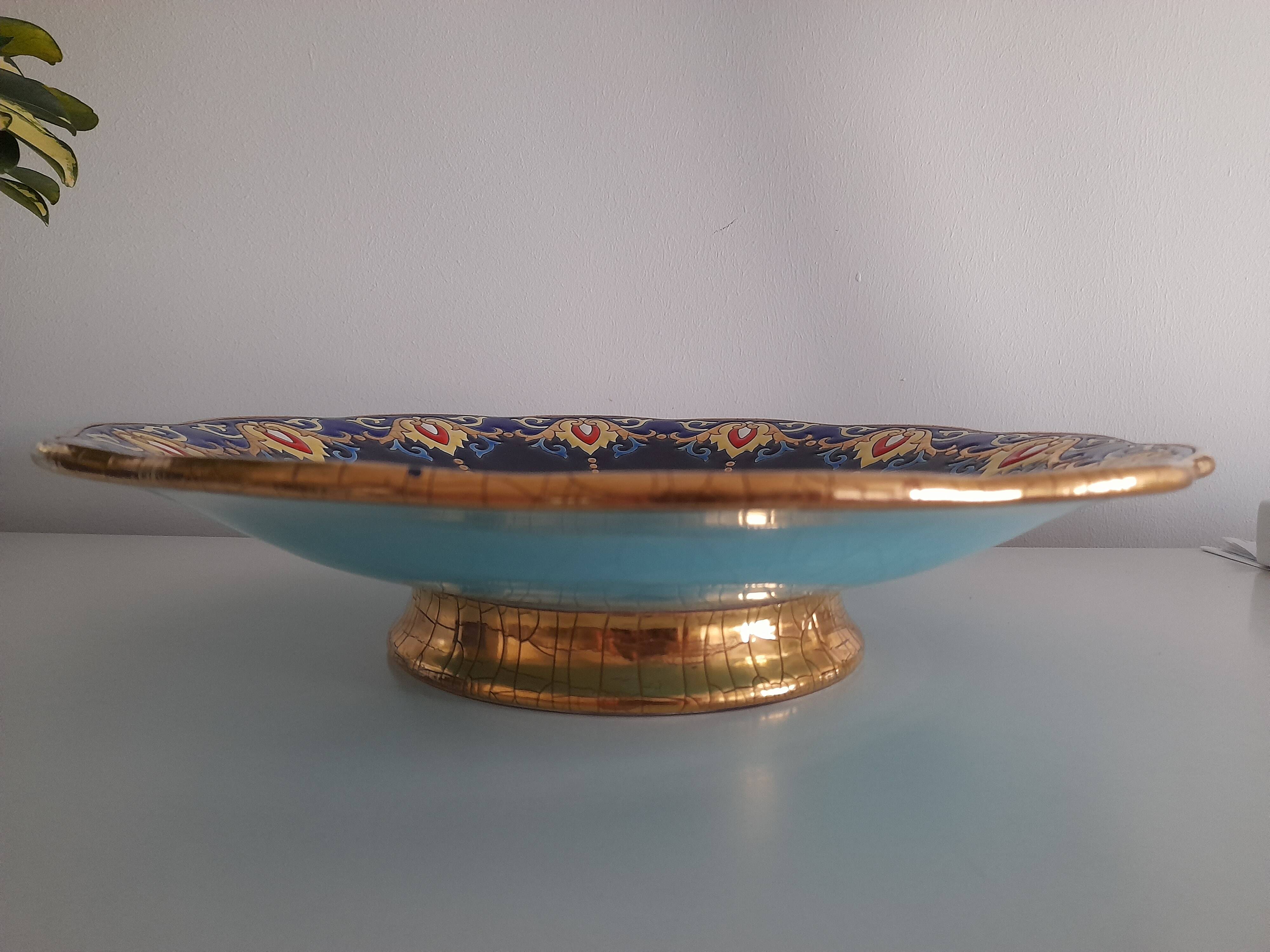 Magnificent Longwy fruit bowl