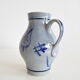 Vintage earthenware Jug with Blue Salt Glaze/Marzi & Remi, 1960's.