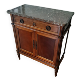 vintage - Small style chest of drawers - Louis XVI marble top with 1 drawer and 2 doors