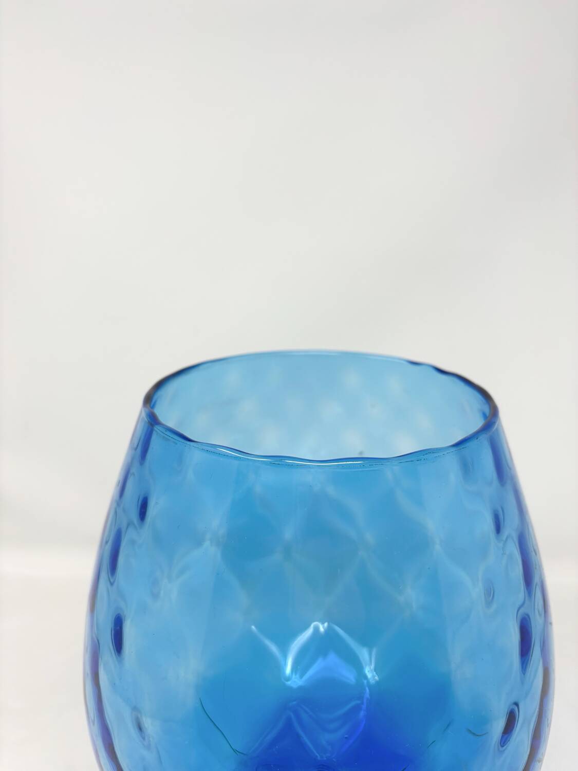 Empoli blue glass vase
