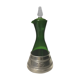 Glass and silver liquor carafe