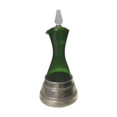 Carafe à liqueur verre et argent
