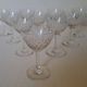 10 crystal Porto glasses from Baccarat, model Magenta Grain De Riz.