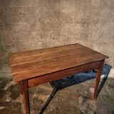 Antique French oak table, 19th century.