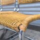 Pair of cantilever and rattan chairs from the 70s