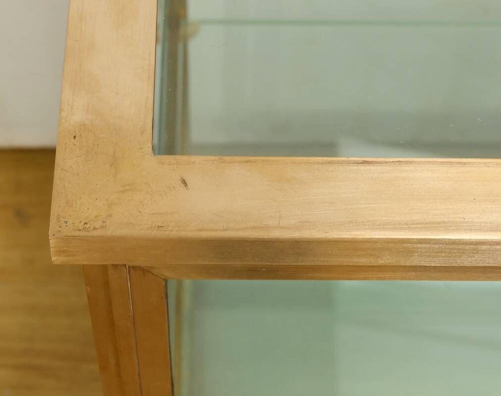 Display Cabinet in Brass and Elm – 1950