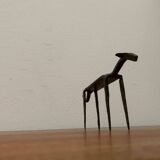 Mid-century wrought iron animal sculpture